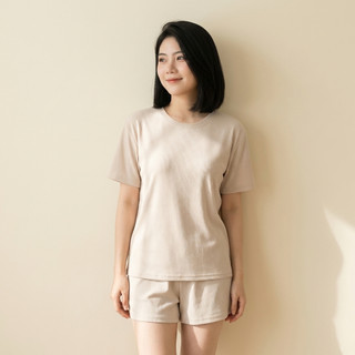 Bộ Thun Tổ Ong Form Rộng Nữ Tay Ngắn Quần Short Mặc Nhà Thoáng Mát Co Giãn Nhẹ Đồ Bộ Nữ Basic Cao Cấp [NP BN 002]