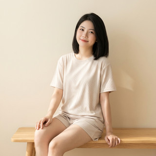 Bộ Thun Tổ Ong Form Rộng Nữ Tay Ngắn Quần Short Mặc Nhà Thoáng Mát Co Giãn Nhẹ Đồ Bộ Nữ Basic Cao Cấp [NP BN 002]