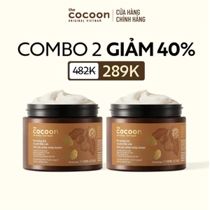 Combo 2 Bơ dưỡng thể cà phê Đắk Lắk Cocoon cho da mềm mịn & rạng rỡ 200ml