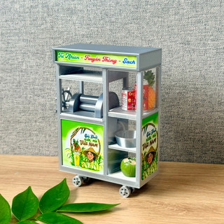 Mô hình thu nhỏ - xe nước mía decor trang trí nhà búp bê