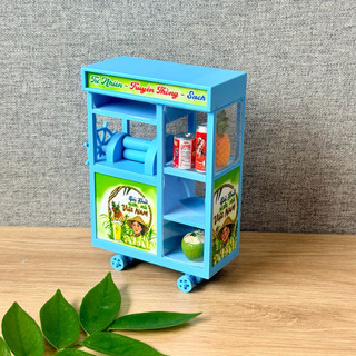 Mô hình thu nhỏ - xe nước mía decor trang trí nhà búp bê
