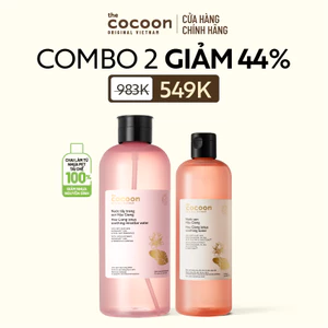 Combo Supersize Nước Tẩy Trang Sen Hậu Giang 1000ml & Nước sen Hậu Giang 500ml