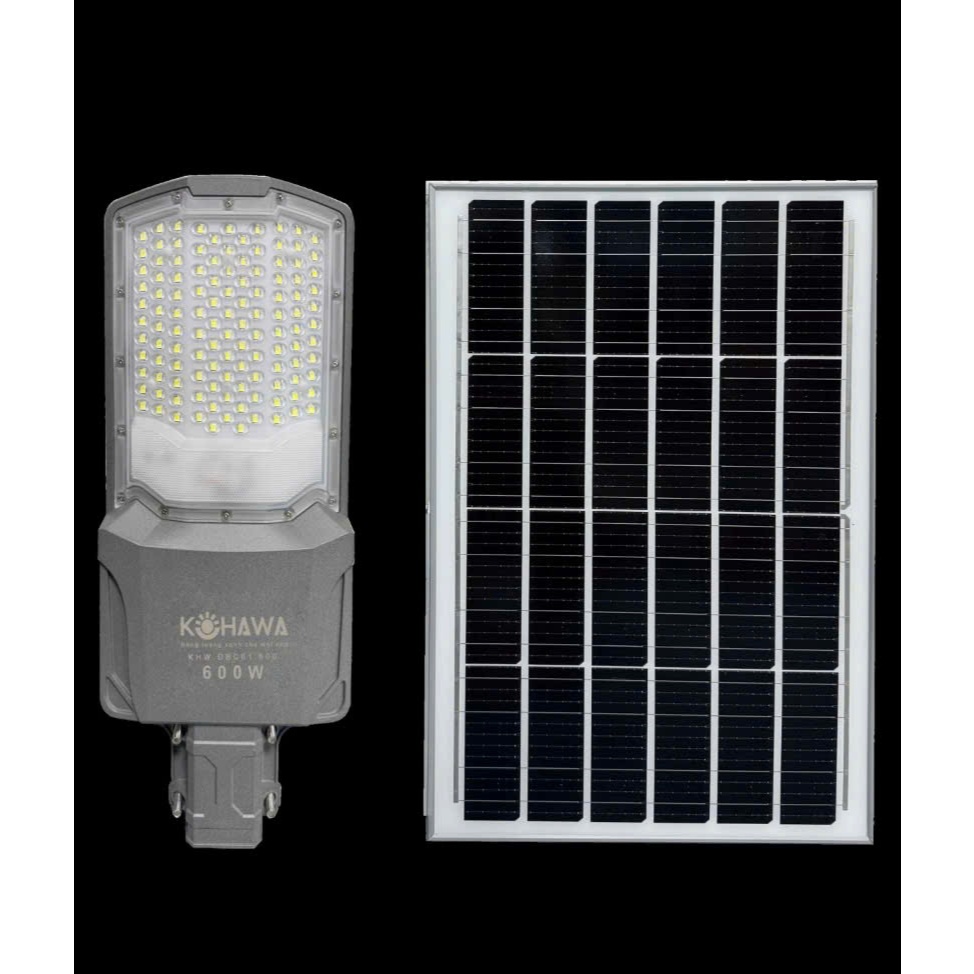 [Bản Nâng Cấp]Đèn đường bàn chải năng lượng mặt trời KOHAWA 600W - chip led mới nhất 5054 - tiêu chuẩn chống nước IP68