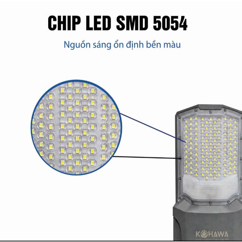 [Bản Nâng Cấp]Đèn đường bàn chải năng lượng mặt trời KOHAWA 600W - chip led mới nhất 5054 - tiêu chuẩn chống nước IP68