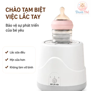 Máy lắc bình sữa cao cấp tự động loại bỏ bọt khí thông minh 360 độ,giảm đầy hơi,chống nôn trớ dành cho trẻ em,có pin.