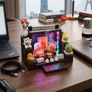 Tủ thờ Thần Tài Để Bàn. Tủ Thờ Mini Lưu Ý kích thước