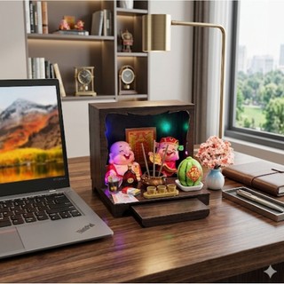 Tủ thờ Thần Tài Để Bàn. Tủ Thờ Mini Lưu Ý kích thước