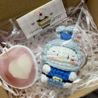(Ảnh thạt shop chụp) Móc khoá Kitty cosplay thỏ Judy và cáo Nick bằng len handmade