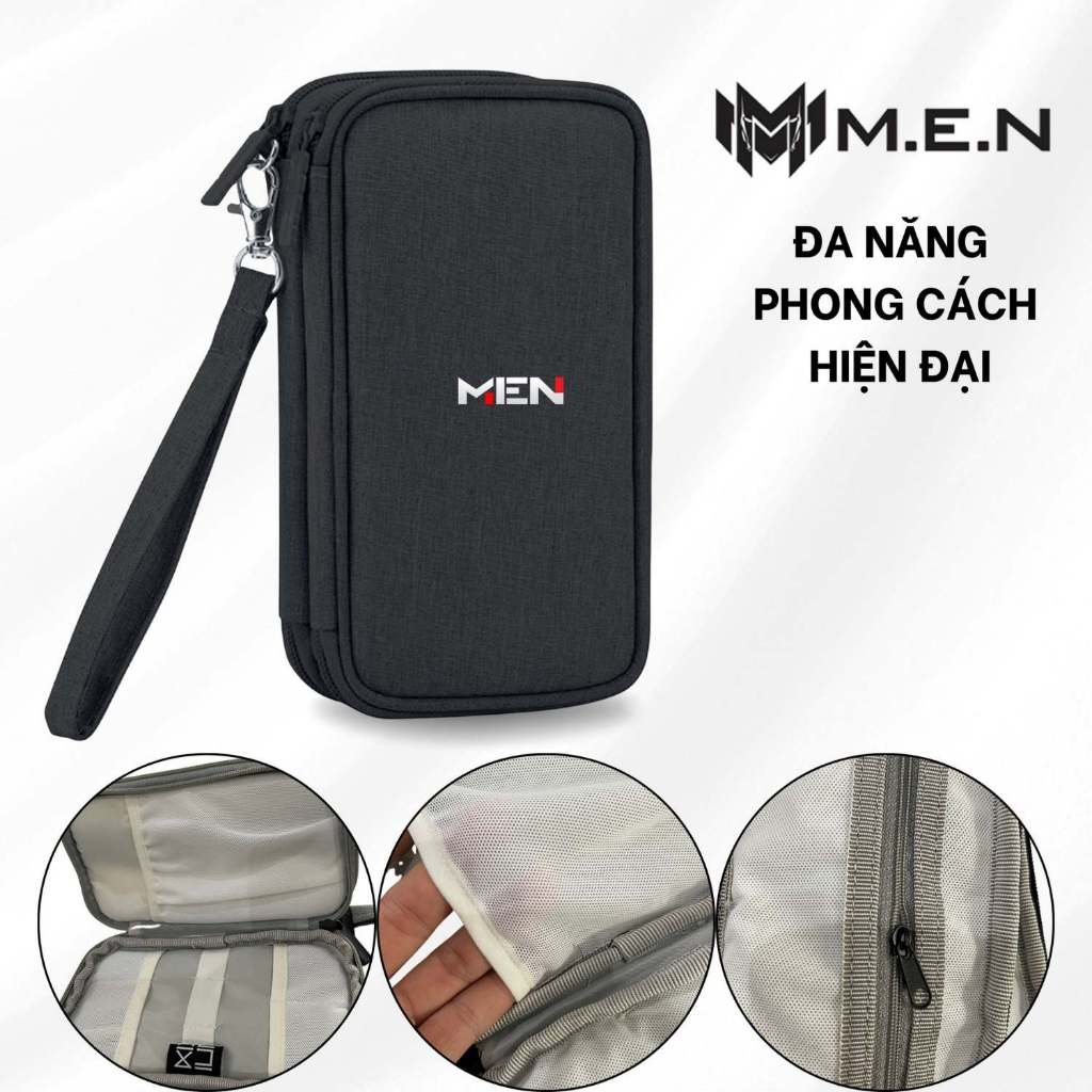 Túi đựng phụ kiện đa năng pin dự phòng có móc treo cao BUBM cấp chống chấm Shalla H991