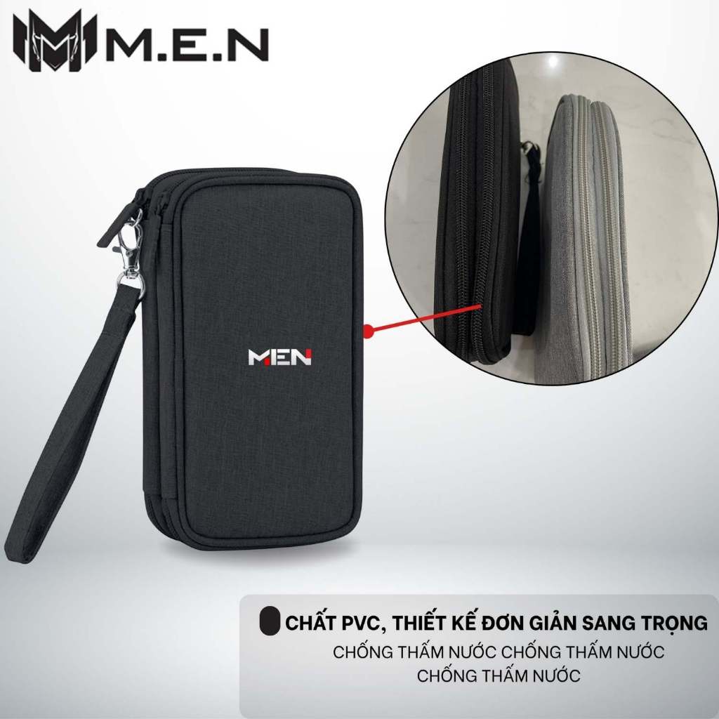Túi đựng phụ kiện đa năng pin dự phòng có móc treo cao BUBM cấp chống chấm Shalla H991