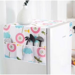 COMBO 2 TẤM PHỦ TỦ LẠNH MÁY GIẶT CÓ NGĂN ĐỂ ĐỒ - Tấm Che Chống Bụi Chống Thấm Nước Tiện Lợi Cho Gia Đình