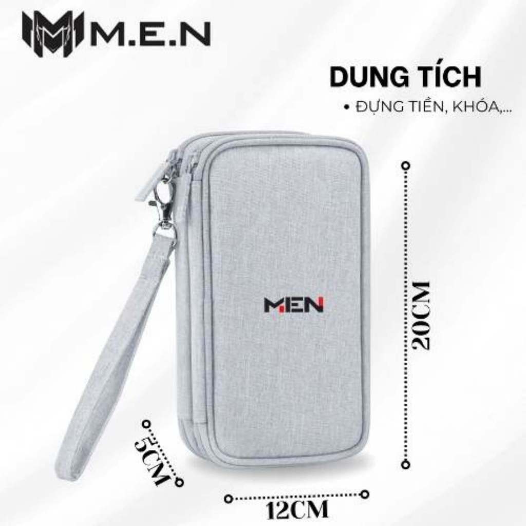 Ví đựng thẻ phụ kiện cao cấp XuZu M.E.N có móc treo siêu bền [NEW]
