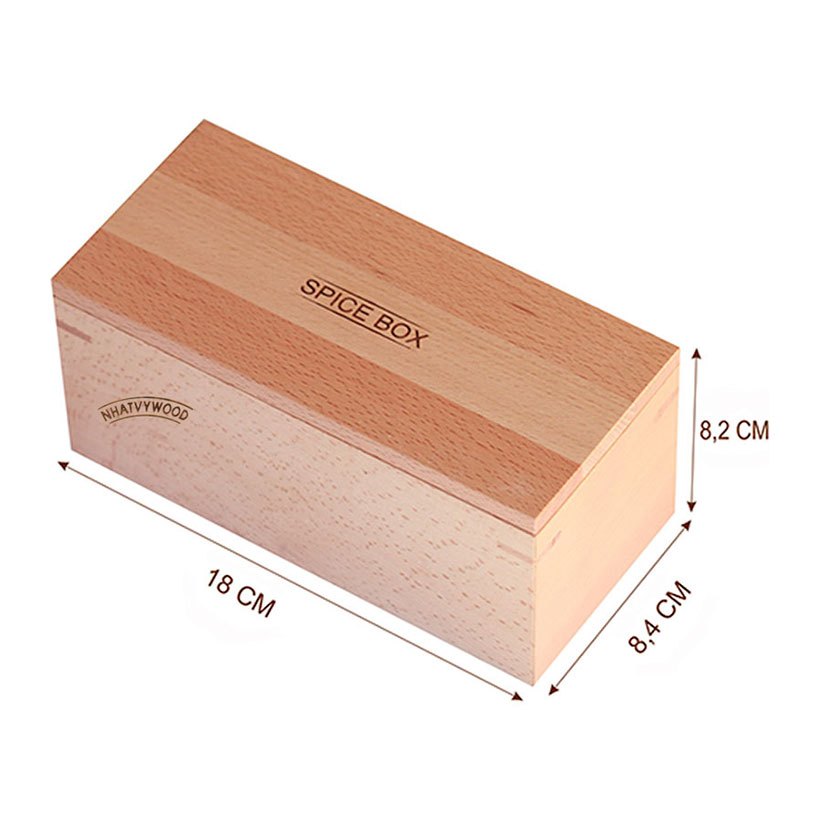 Hộp Đựng Gia Vị 3 Ngăn, Đồ Dùng Nhà Bếp Nhatvywood SB02