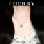 Dây chuyền thiên nga titan mặt đá nhiều màu CHERRY JEWELRY, Vòng cổ bạc nữ Swan cao cấp không gỉ