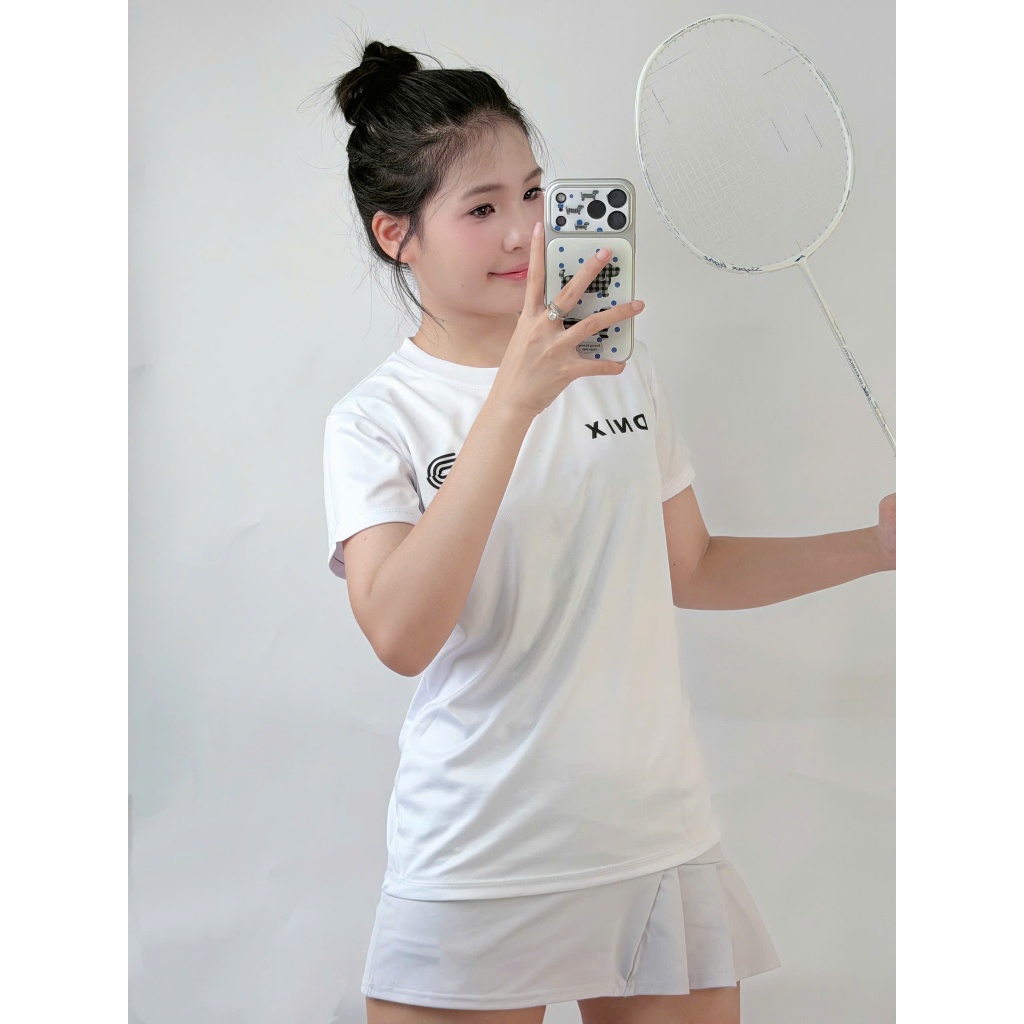 [SẴN] Áo phông nam nữ thể thao áo cầu lông, bóng chuyển thấm hút mồ hôi co giãn thoáng khi DNIX SPORT A114