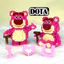 BỘ LẮP RÁP GẤU HỒNG MINI siêu hít sz 12cm