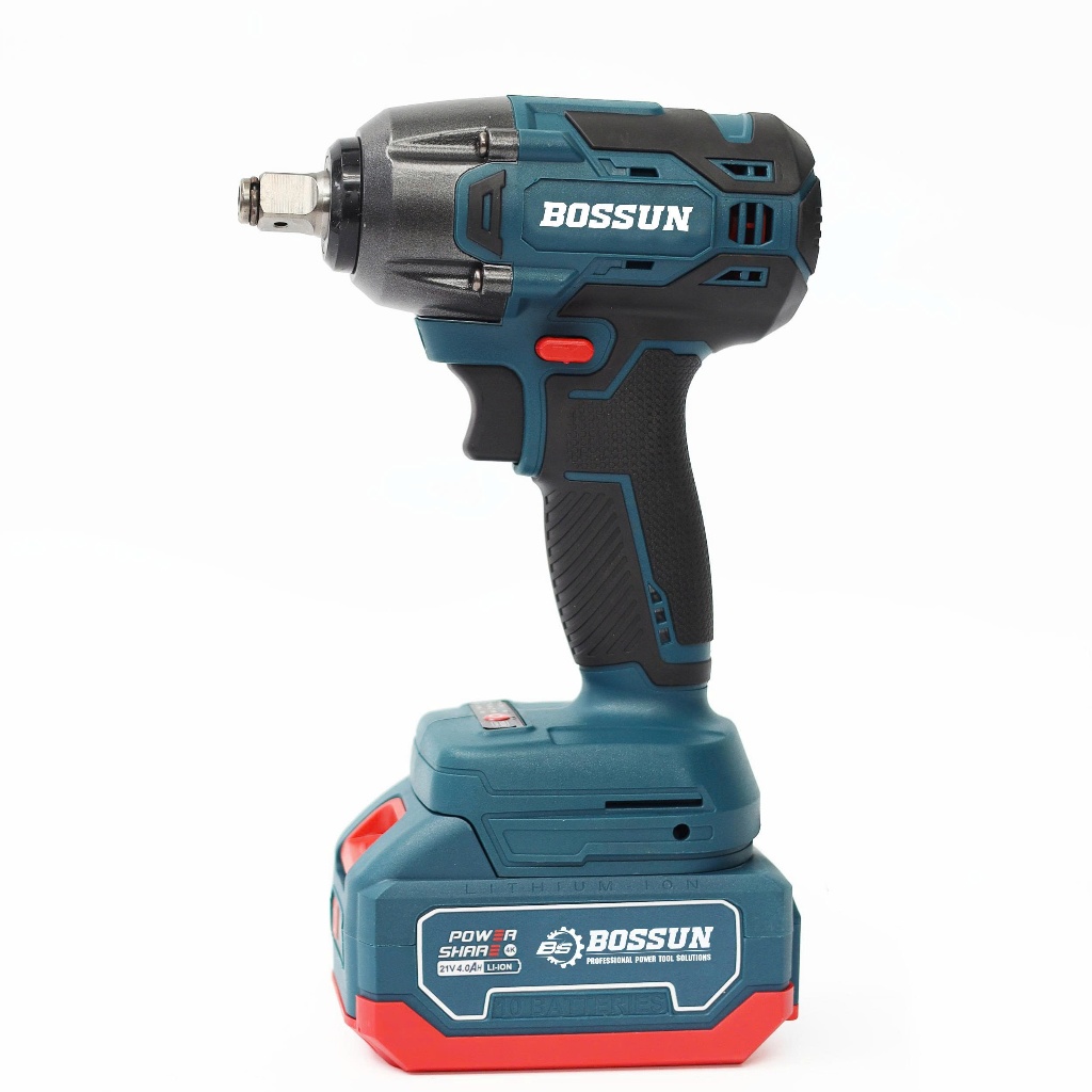 Bộ máy siết bulong BS BOSSUN BS-IW380BL, Lực siết 380Nm - Đầu 2in1 - Tặng bộ phụ kiện 25 chi tiết