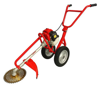 Máy cắt cỏ đẩy tay chữ Y có bánh xe lớn GX35 4 thì | Máy k phát cỏ đời mới đẩy tay an toàn, tặng kèm bát cước