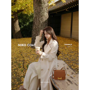 SEO STUDIO - Trenchcoat dáng dài kèm đai chiết eo thanh lịch - Niko Coat