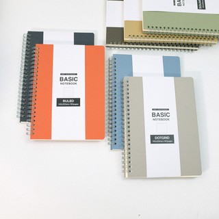 Sổ tay ghi chép phong cách tối giản - basic notebook khổ A5 giấy 80gsm không lem gia công tỉ mỉ++++