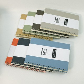 Sổ tay ghi chép phong cách tối giản - basic notebook khổ A5 giấy 80gsm không lem gia công tỉ mỉ++++