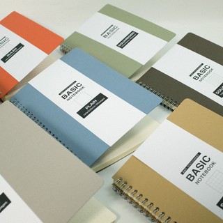 Sổ tay ghi chép phong cách tối giản - basic notebook khổ A5 giấy 80gsm không lem gia công tỉ mỉ++++