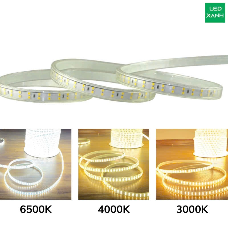 [Quà tặng] Đèn Led Dây Đôi 2 Hàng Bóng Home Decor Chống Nước Trang Trí Giường Ngủ, Bàn Học, Bàn Làm Việc