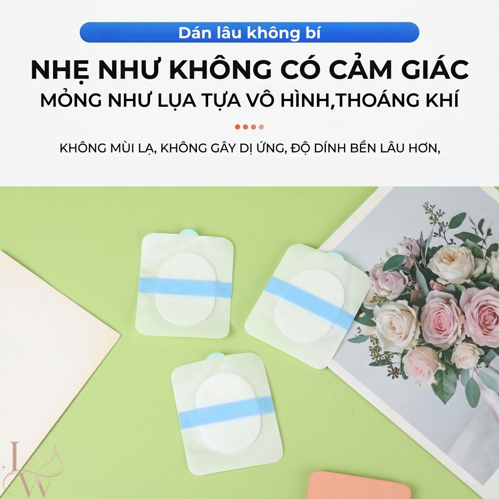Set 10 miếng dán thấm mồ hôi nách có bông, Thấm hút mồ hôi nách, hạn chế ướt áo, khử mùi hiệu quả