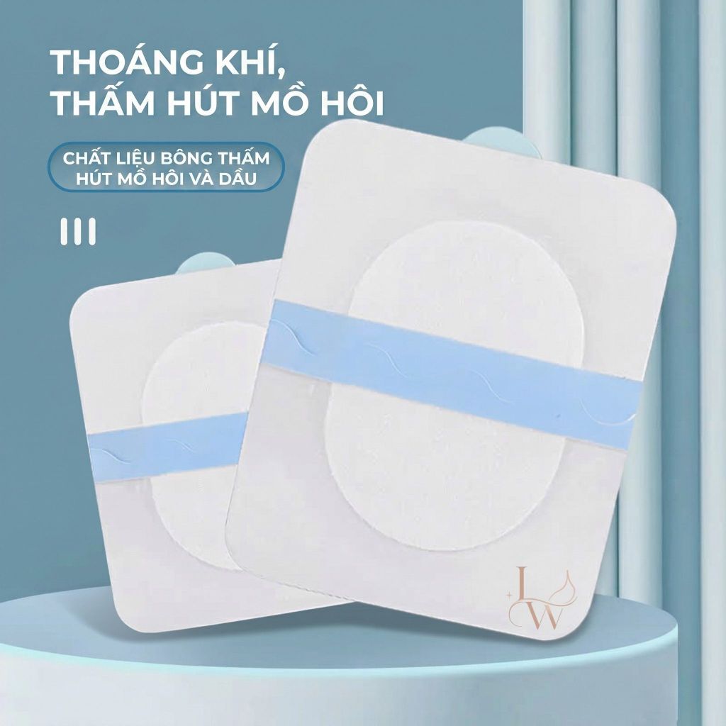 Set 10 miếng dán thấm mồ hôi nách có bông, Thấm hút mồ hôi nách, hạn chế ướt áo, khử mùi hiệu quả