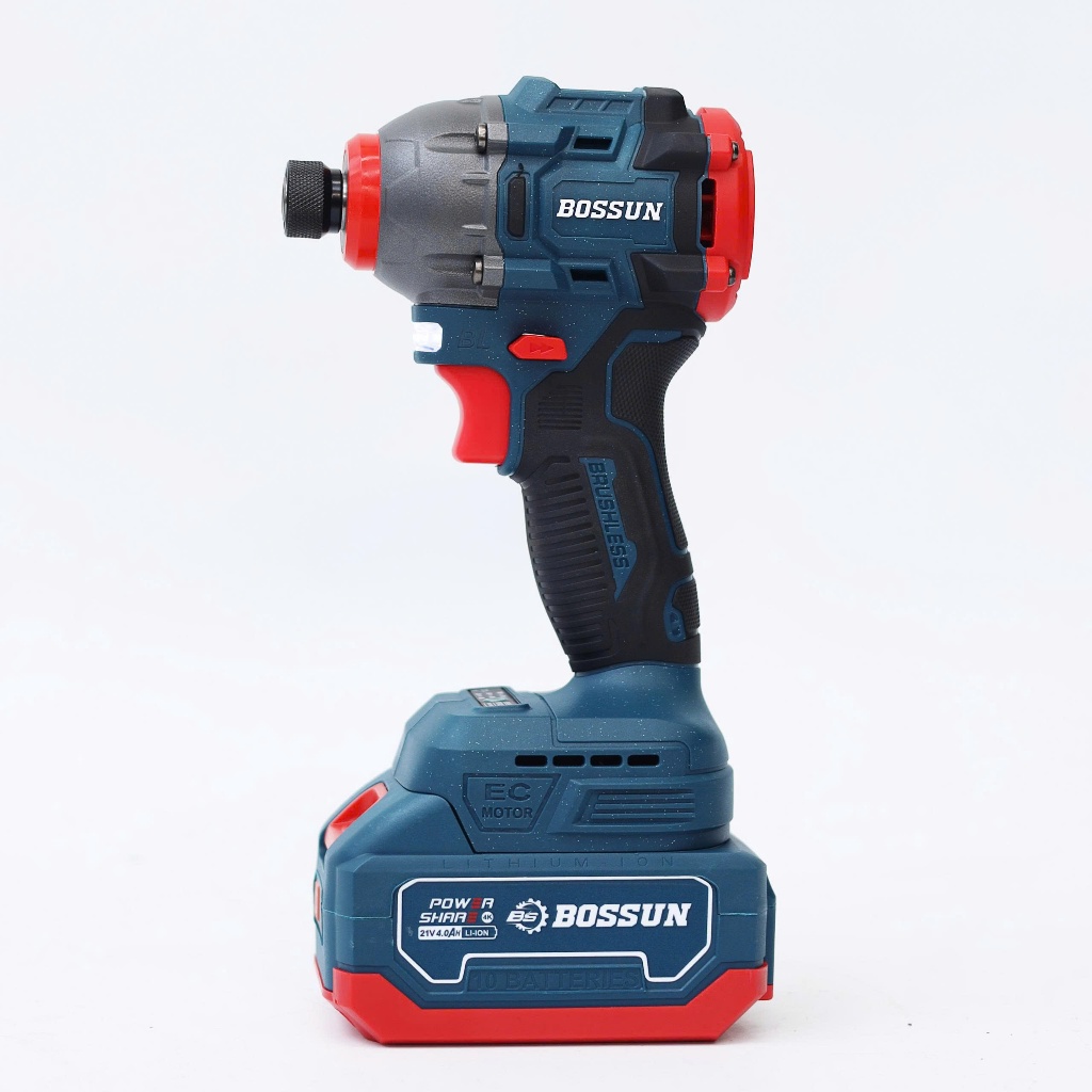 Máy chuyên vít búa BS BOSSUN BS-CV180NM,  Lực siết 180Nm, 3 Mức chỉnh tốc - Không chổi than, Chân M21
