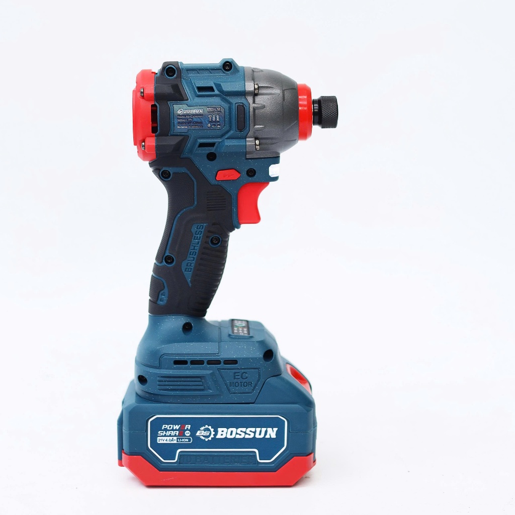 Máy chuyên vít búa BS BOSSUN BS-CV180NM,  Lực siết 180Nm, 3 Mức chỉnh tốc - Không chổi than, Chân M21