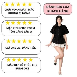 Áo Kiểu Sơ Mi Nữ Tay Ngắn Cổ Bẻ Dây Rút Eo Tôn Dáng Vải Đũi Mát Mềm VANISA CT488