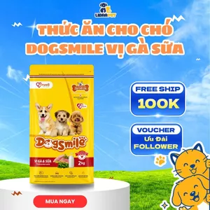 Thức Ăn Hạt Cho Chó Con Dogsmile 2kg (Gà & Sữa) - Giảm Mùi Chất Thải - Tăng Miễn Dịch