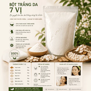 Bột ủ trắng da giảm thâm nám Thất Bạch cao 7 vị thảo dược gói 250gr bột khô
