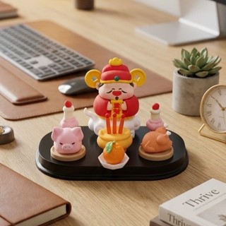 Bàn Thần Tài - Phật mini phụ kiện trang trí mini