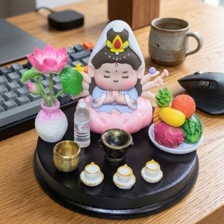Bàn Thần Tài - Phật mini phụ kiện trang trí mini