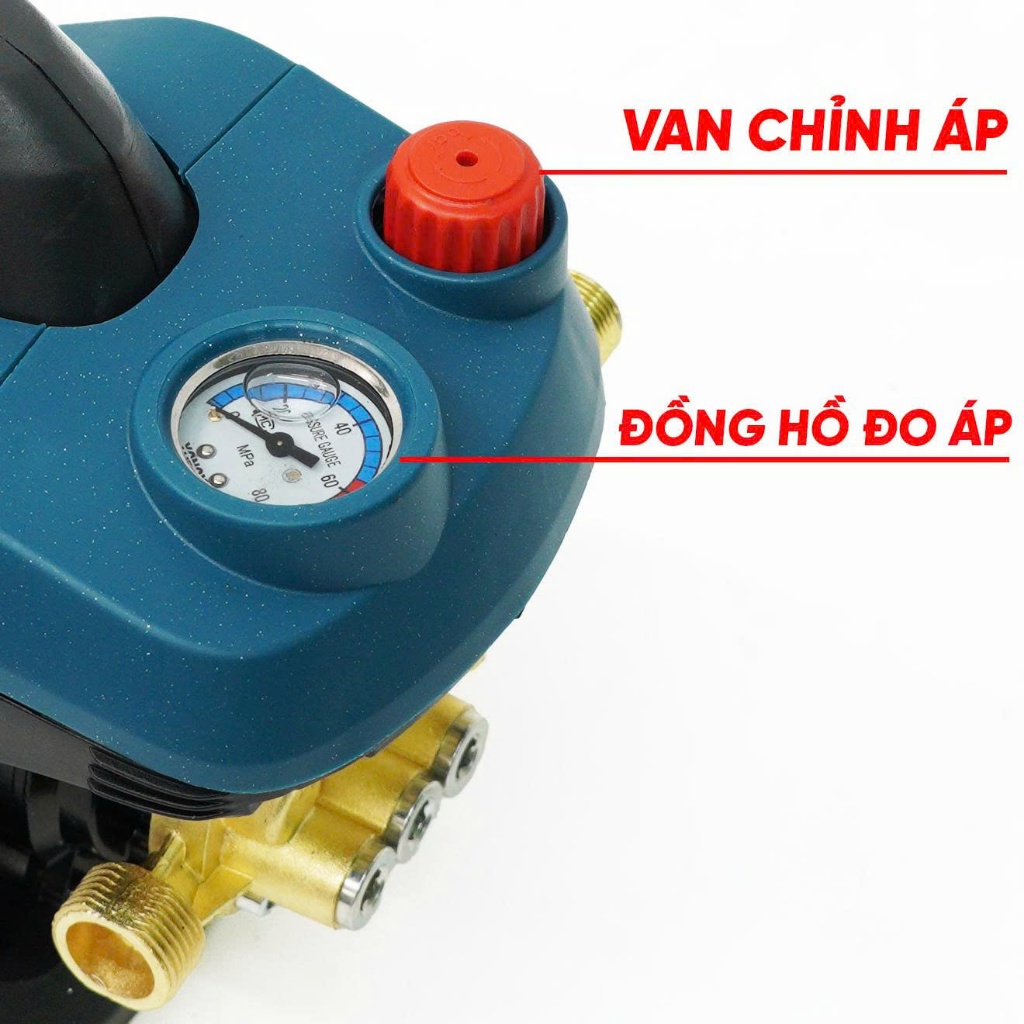 Máy Rửa Xe BS BOSSUN BS-CRW3500W, Công Suất 3500W, Có Chỉnh Áp - Motor dây đồng