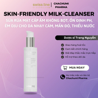 Swissline CS Age Intelligence Skin Friendly Milk Cleanser Sữa rửa mặt không bọt, cấp ẩm và cân bằng pH cho da nhạy cảm
