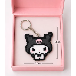 Móc Khoá Nhựa Kurumi Cute Handmade Hạt Nhựa Ủi