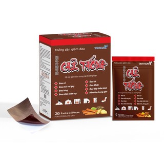 Cao dán Chỉ Thống giúp giảm đau cổ, đau mỏi vai gáy, đau lưng (gói/5 miếng)