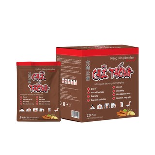 Cao dán Chỉ Thống giúp giảm đau cổ, đau mỏi vai gáy, đau lưng (gói/5 miếng)