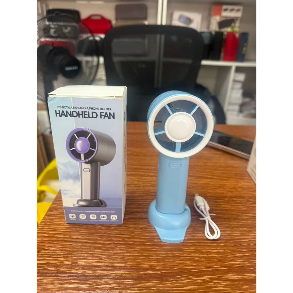 ( TẶNG STICKER) Quạt Cầm Tay S1 Mini , Làm Mát Nhanh , 3 Chế Độ  Giá đỡ điện thoại