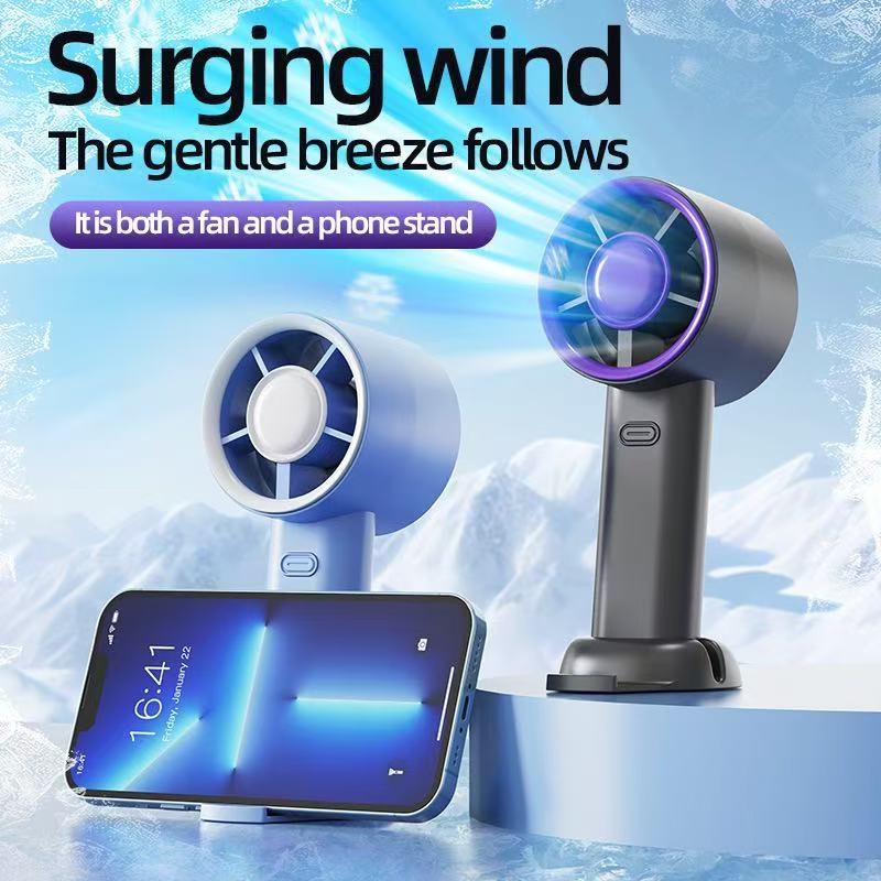 ( TẶNG STICKER) Quạt Cầm Tay S1 Mini , Làm Mát Nhanh , 3 Chế Độ  Giá đỡ điện thoại