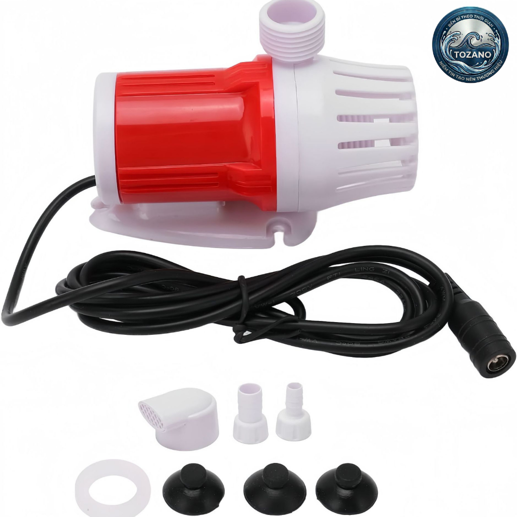 (Chỉ có bơm) Bơm chìm mini 12V 20W dùng tiểu cảnh, hồ cá, quạt hơi nước, không giật, tiết kiệm điện, cảm biến chống cạn