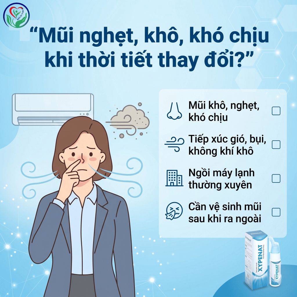 Dung dịch xịt mũi ưu trương Xypenat 75ml hỗ trợ vệ sinh mũi, thông thoáng mũi
