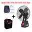Quạt tích điện mini để bàn Pin 30 Cell-2 Mức gió,Thiết Kế Nhỏ Gọn Sử Dụng Liên Tục Nhiều Giờ -Bảo Hành 24 Tháng