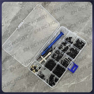 Bộ Hộp Ốc Vít Kèm Dụng Cụ Sửa Chữa Cho Xe RC WLtoys 144001 144010 144002 124016 124017 124018 124019