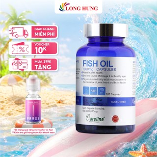 Viên uống Careline Fish Oil 1000mg hỗ trợ tim mạch trí não (100 viên)