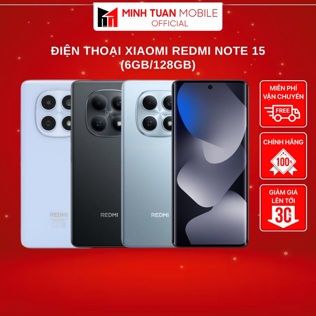 Điện Thoại Xiaomi Redmi Note 15 4G (6GB/128GB) - Hàng Chính Hãng