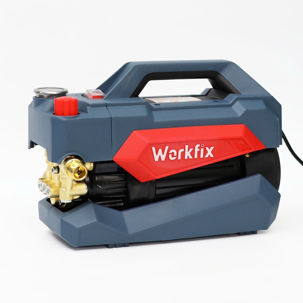Máy rửa xe có chỉnh áp WORKFIX WF-CWR3200PRO, Cống suất 3200w - 180bar - Đông cơ dây đồng